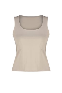 Vizon Kare Yaka Fitted/Vucuda Oturan Esnek Orme Atlet TWOSS23AL00037