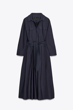 ZW COLLECTION POPLIN SHIRT DRESS - Zara фото 5