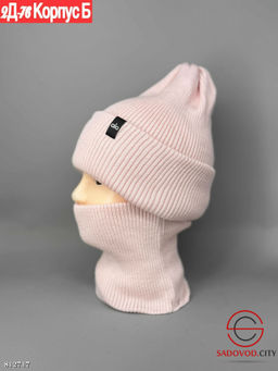 Комплект для девочки шапка и снуд