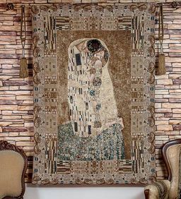Поцелуй Густав Климт - гобеленовое панно