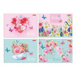 Светоч Альбом для рисования 100 г/м2 A4 29 х 20.5 см 4 шт. склейка с одной стороны 40 л. 40АЛКЛ4_000254 Бабочки