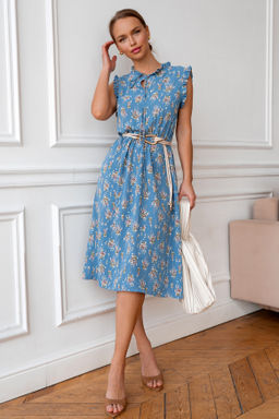 Платье Open Style 5738 голубой