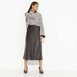 Юбка с разрезом, Откровенно шикарная (коричневый) - Charutti фото 10