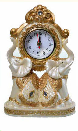 Часы статуэтка Слоны / 7153W /уп 48/
