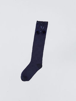 Kendinden Desenli K?z ?ocuk Diz Alt? ?orap - Waikiki фото 2