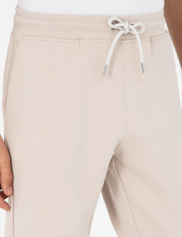 Bej Jogger Fit Pa_as_ Lastikli Pamuk Kar___ml_ E_ofman Alt_