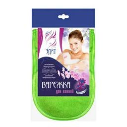 Avikomp ЭДИТ варежка д/ванной двухсторонняя 110х190мм (1шт) салатовая