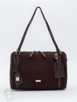 Сумка женская кожаная 8023-1S coffee Velina Fabbiano-Safenta  в Новосибирске