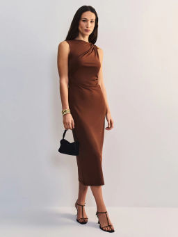 Платье длины миди с брошью ZR2605022923-21 / Zarina