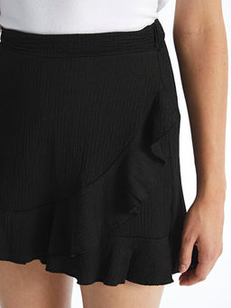 Kad?n Beli Fermuarl? A Kesim D?z Etek