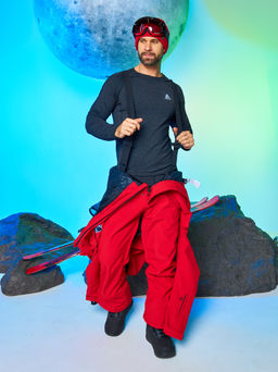 Мужской сноубордический горнолыжный комбинезон Alpha Endless Prometheus 223/230510 RED - Красный