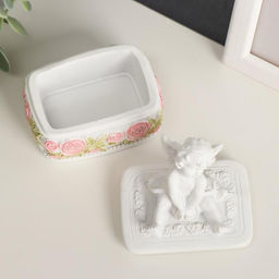 Шкатулка полистоун Белоснежный ангел МИКС 9х6,1х6,7 см - Simaland фото 6