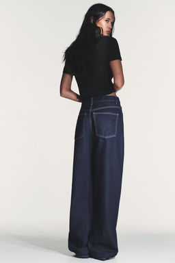 TRF EXTRA WIDE-LEG HIGH-WAIST JEANS - Zara фото 13