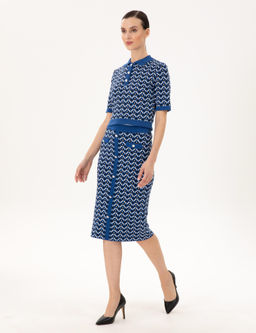 Saks Kalem Fit Triko Etek - Pierre cardin фото 3