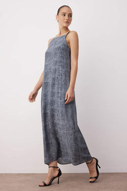 Antrasit Duz Maxi Dokuma Elbise TWOSS25EL00904 - Trendyolmilla фото 2