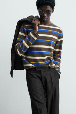 LIMITED EDITION STRIPED JACQUARD JUMPER - Zara фото 5