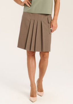 юбка из костюмной ткани с добавлением шерсти - Трика фото 6