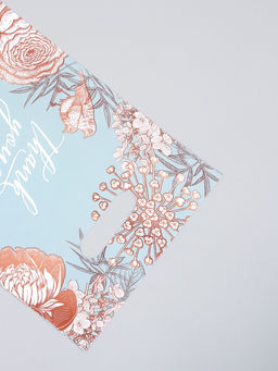 Цена за 50 шт. Пакет полиэтиленовый с вырубной ручкой "Цветы вокруг" 20 х 30 см 60 мкм