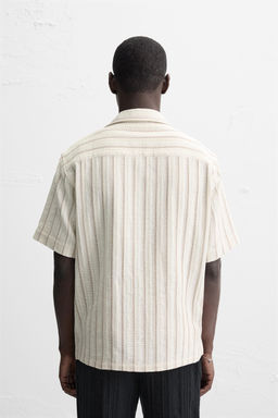 STRIPED TEXTURED SHIRT - Zara фото 11