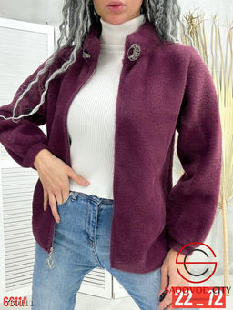 Кардиган альпака на молнии