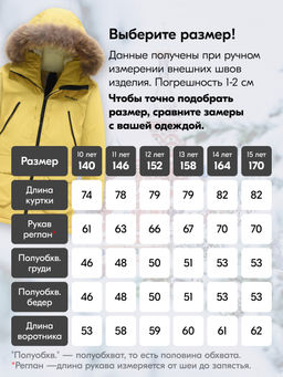 Куртка парка зимняя подростковая для девочки с капюшоном и мехом желтого цвета 9448J