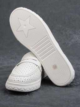 03-DXT50-2 BEIGE Лоферы женские (натуральная кожа)