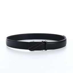 Ремень мужской, 120×3.5 см, кожа под флотер, пряжка автомат, прошив, чёрный