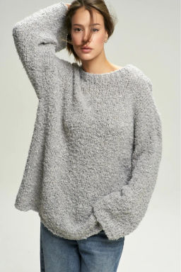 Джемпер Букле HAND MADE Grey