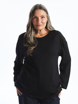 Bisiklet Yaka Nak??l? Kad?n Bluz