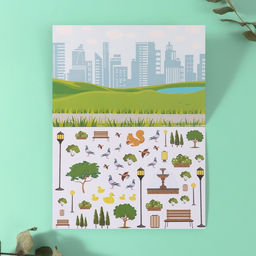 Наклейки в книжке «Окружай-ка», 3 фона, 20.7×14.2 см