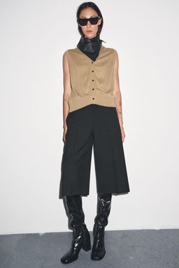 PLAIN KNIT WAISTCOAT TOP - Zara фото 8