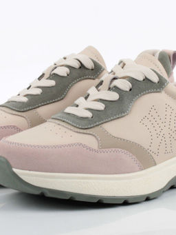 03-YC527-1 BEIGE Кроссовки женские (натуральная кожа)
