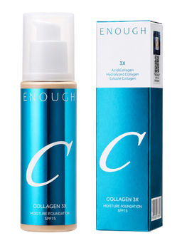 Enough Увлажняющий тональный крем для лица с коллагеном N00 / Collagen 3X Moisture Foundation SPF15, слоновая кость, 100 мл