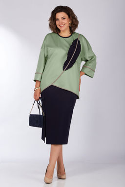 Костюм LADY SECRET 1631 синий+фисташка