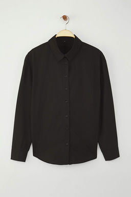 Beyaz Arkas? Dugme Detayl? Oversize Gomlek TWOAW26GO00009 - Trendyolmilla фото 6