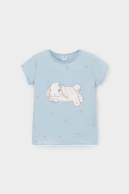 Crockid _ КР 302748/голубой,любимые ромашки к563 фуфайка (футболка) для дев  фото 2