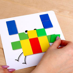 Развивающий набор Квадратная мозаика - Iq-zabiaka фото 2