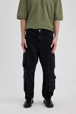 Baggy Genis Kal?p Normal Bel Genis Paca Kargo Cepli Jean Pantolon - Defacto фото 2