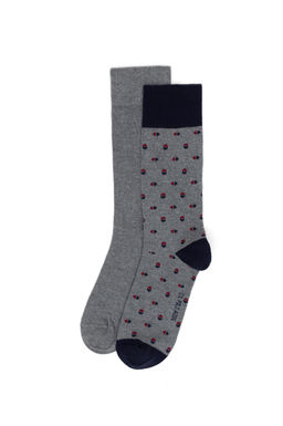 Erkek Gri Melanj _orap Sepette S_rpriz _ndirim