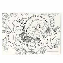 Аппликация стразами «Львенок и Черепаха», 14,8 х 21 см