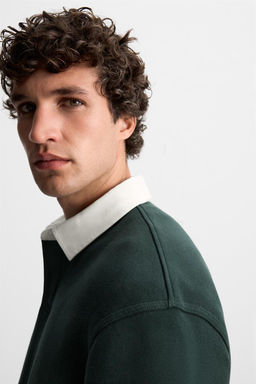 CONTRAST COLLAR POLO SHIRT - Zara фото 13