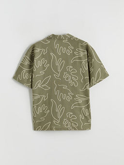 K?sa Kollu Desenli Erkek ?ocuk G?mlek