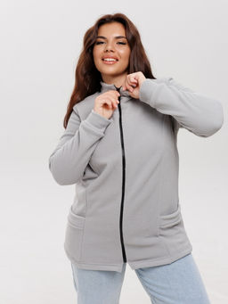 Тж-37 Толстовка женская (флис) Светло-серая