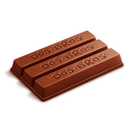 Шоколад темный "Dos Bros" с хрустящей вафлей с начинкой со вкусом манго-маракуйя без добавления сахара, 37 гр