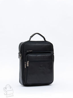 Сумка мужская кожаная 7905-4 black Fuzhinino  в Новосибирске