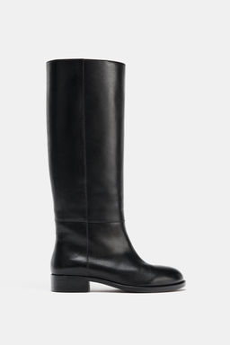 FLAT LEATHER BOOTS - Zara фото 2