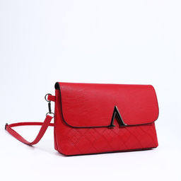 Сумка-клатч на магните, длинный ремень, цвет красный - Simaland фото 3