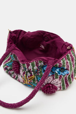 BOLSO MINI ABALORIOS / Rosa - Zara фото 6