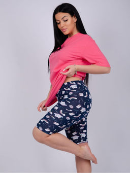 Пижама "Мяу" коралл, трикотаж