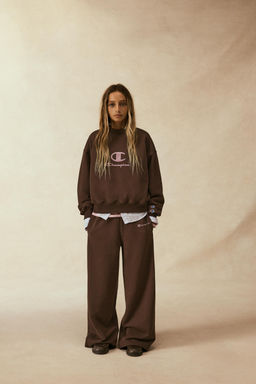 CHAMPION ® X ZARA STRAIGHT PLUSH TROUSERS  фото 6